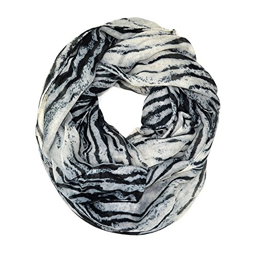 Tiger Animal Print Soft Infinity Loop Scarf