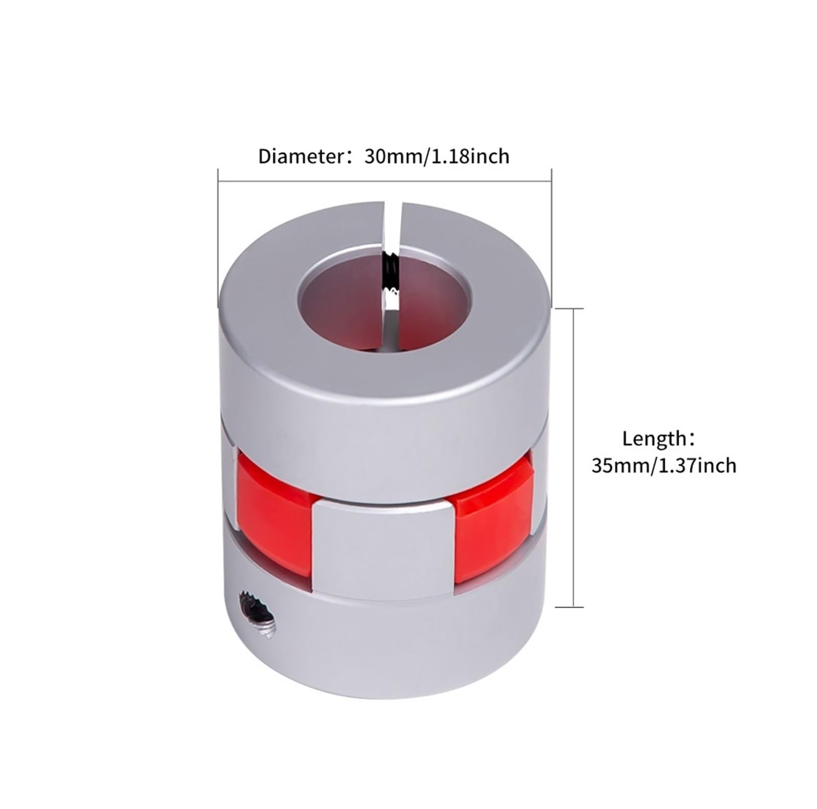 Rigid coupling,Stainless steel rigid coupling 1pcs D30 L35 Aluminum Shaft Coupling Flexible Coupling Motor Shaft Coupler Connector for 3D Printer CNC Machine(7mm to 7mm)