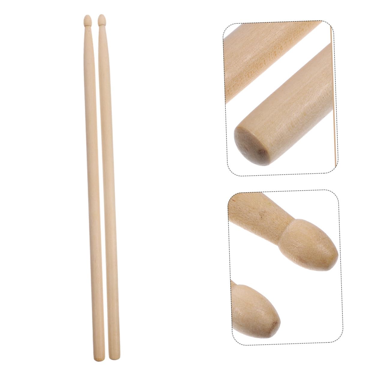 5a Holz Drumsticks, 12 Paar, für Schüler und Profis | Beige, Bruchfest, Vielseitig Einsetzbar in Studios und Bands, Geeignet für Jazz und Übungszwecke