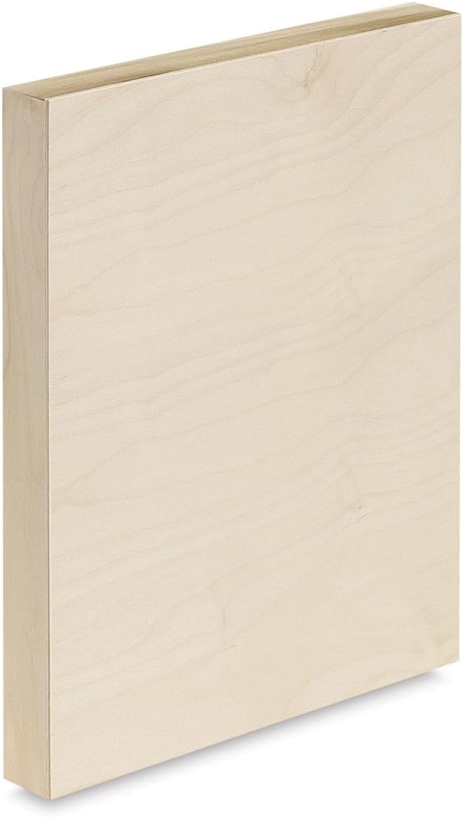 American Easel 24 Inch by 24 Inch by 1 5/8 Inch Deep Cradled Painting Panel