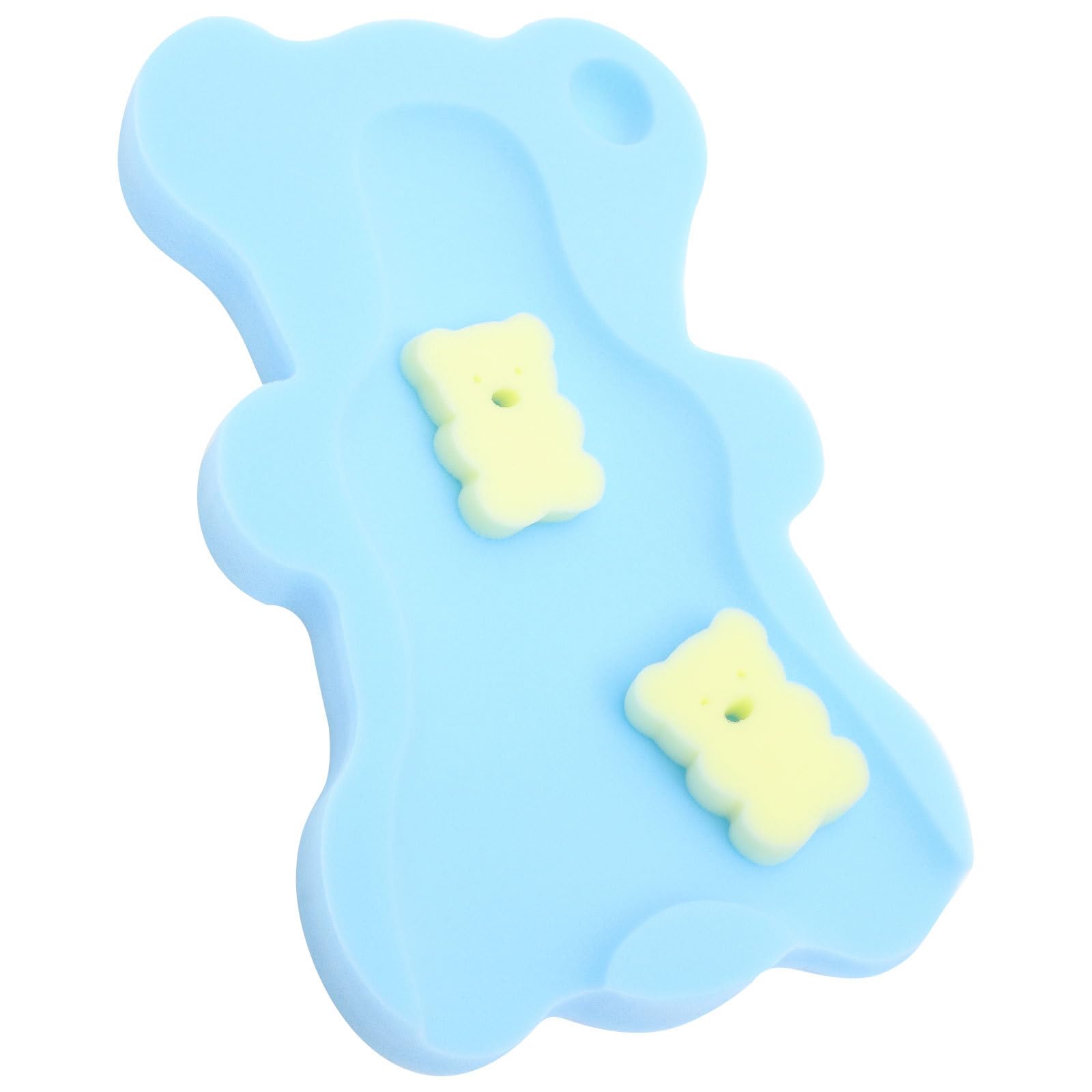 Baño seguro para bebés con la alfombrilla de esponja suave TOPBATHY antideslizante