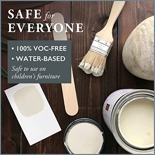 AMY HOWARD AT HOME: One Step Paint – Almond Daze – Chalk-Based Paint for Furniture, Cabinetry, and More. No Stripping, Sanding, or Priming! Made in the USA. Grey - Chalky Finish - 16 OZ - Thumbnail 4