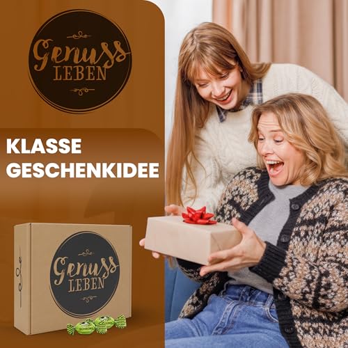 Genussleben Box mit Eukalyptus 800g, Hustenbonbons, Süßigkeiten in Großpackung, Bonbons mit Eukalyptus