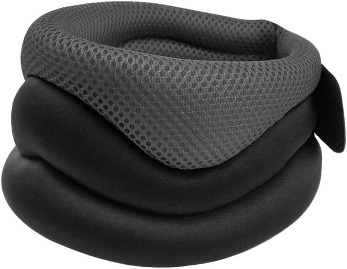 Almohada cervical ajustable para aliviar el dolor de cuello, soporte de espuma viscoelástica para dormir, viajar y dormir de lado o de espalda,