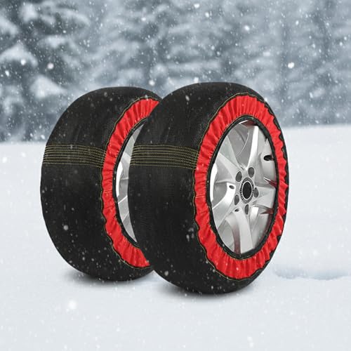 VEADONS Snow Socks for Tires for Subaru BRZ 2013–2025 2026 ZC6/ZD8, Advanced Tire Chains Alternative for Car, Easy Install Textile Traction Covers for Winter Driving & Emergency Snow Grip,2PCS
