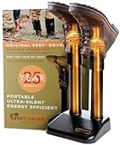 PEET Original Boot Dryer - 25 Year Warranty - Portable, Ultra-Silent and Energy Efficient 2-Shoe Dryer/Warmer for Work Boots, Ski Boots & Shoes - Convection Dry - Prevents Odor and Moisture