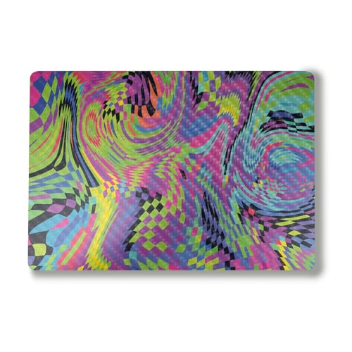 Image of Carbon Fiber Laptop Skin Compatible with Alienware M18 R2 (2024) - Dancefloor Trip - Premium 3M Vinyl Protective Wrap Decal Cover - Easy to Apply | Crafted in The USA by MightySkins