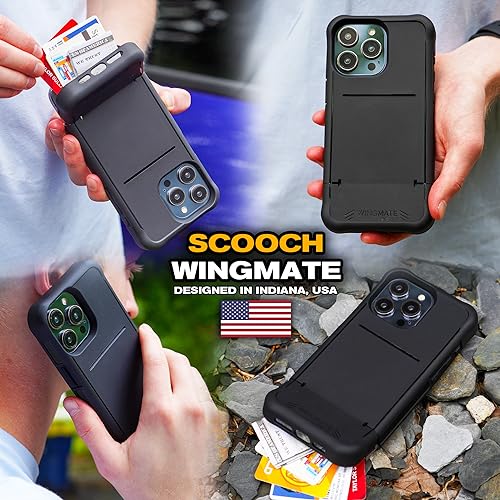 Scooch WMTE-1561-BK ® For Iphone 15 Case With Card Holder, Wingmate Wallet Case thumb #5