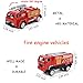 MinYn 6 PCS Fire Engine Vehicles Truck Die Cast Alloy Mini Rescue Emergency Car Model Fire Truck Toy Playset for Boys Kids