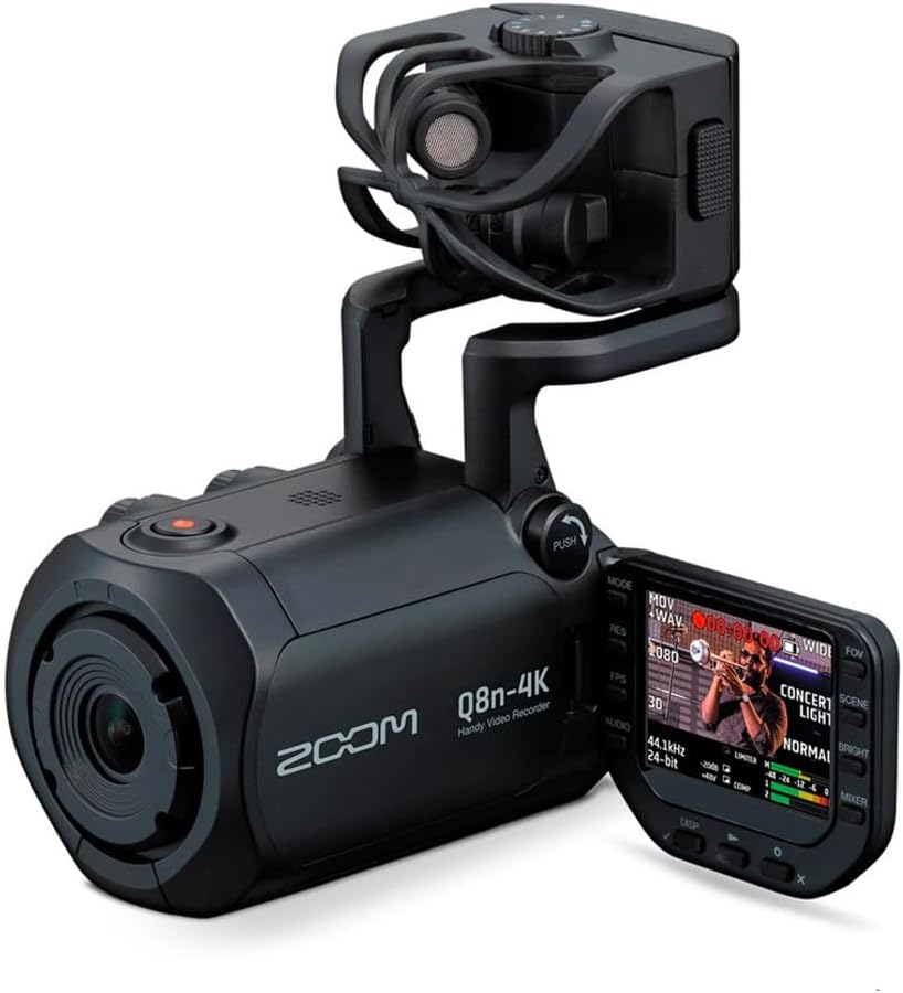 Q8n-4K Video Recorder for Music, Podcasts & Streaming with 4K Video, Stereo Microphones, 2 XLR Inputs, Webcam Mode