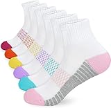 Chalier Finery 6 Pares Calcetines Deporte Mujer 35-40, Antideslizantes Atléticos Transpirable Running Deportivos Calcetines