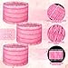 Chuangdi 100 Pieces Disposable Spa Headbands Soft Non-woven Facial Hair Band Elastic Facial Head Wraps Cloth Stretch Skin Care Makeup Sauna Washing Face Supplies for Women(Pink)
