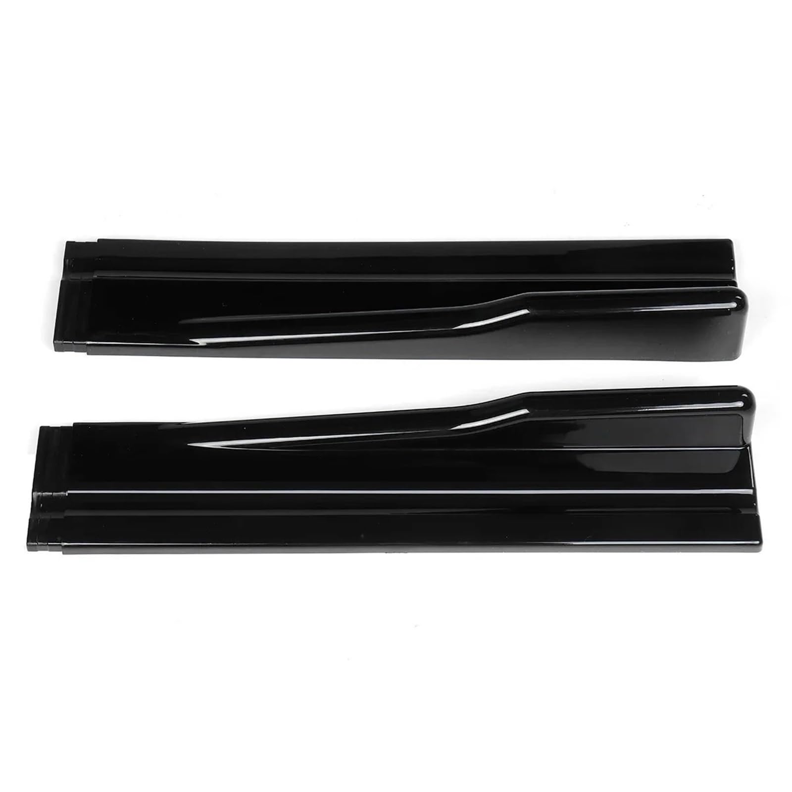 Jupe Latérale pour BMW pour VW pour Golf MK 6-7 Extensions De Bas Caisse Universelles Diffuseurs Ailettes Et(Glossy Black)