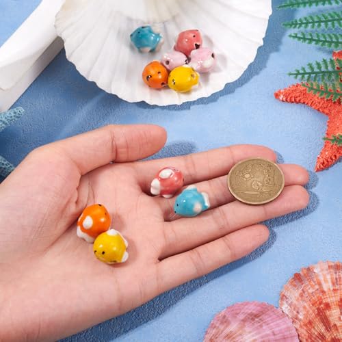 Perles colorées poisson rouge pour fabriquer vos bracelets d'été