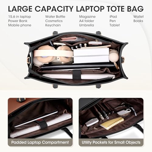 Maletín para laptop RAINSMORE 15.6 pulgadas mujer miniatura 4