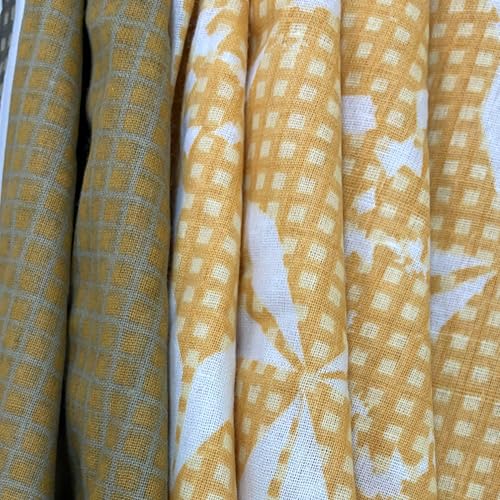 Image of Swayam 100% Cotton Double Bedsheet with 2 Pillow Covers | Size 90 x 100 inch | 144 TC | Striped Design | Soft Breathable Bed Sheet | Comfortable & Durable for Bedroom - Yellow & Green