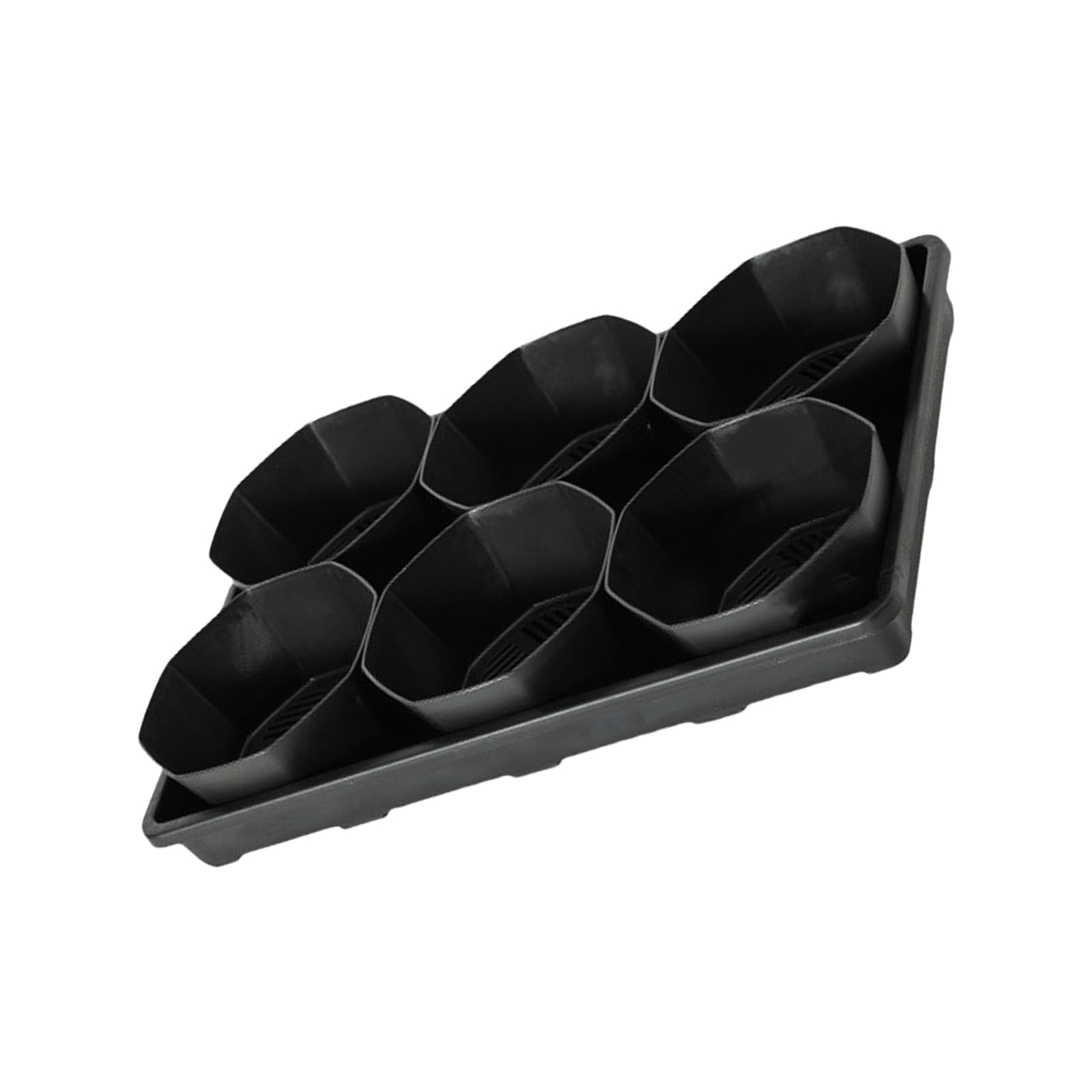 ljhnba Nursery Pots Carrying Tray 6 Cell Design with 6Inch Plant Pots Great for Succulents and Plant Growth Tray