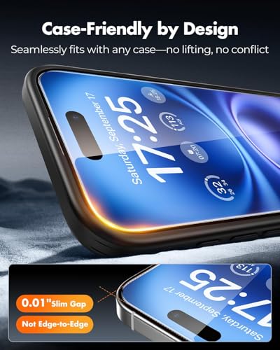 Protection Écran iPhone 16 UNBREAKcable Anti-Rayures Pose Facile Sans Bulles