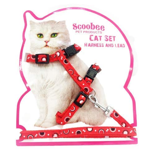 PSK PET MART Cat Adjustable Nylon Printed Harness Strap Collar with Leash Set Small Pet Walking for Kitten- Printed (Color May Vary) (B08CRFXR7M) Amazon Price History, Amazon Price Tracker