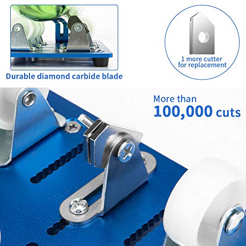 Glass Bottle Cutter Upgraded Bottle Cutting Machine for Cutting Round, Oval Bottles, Home Craft DIY Glass Cutter Bundle Tools for Cutting Wine, Beer, Whiskey, Champagne - Complete Accessories Tool Kit