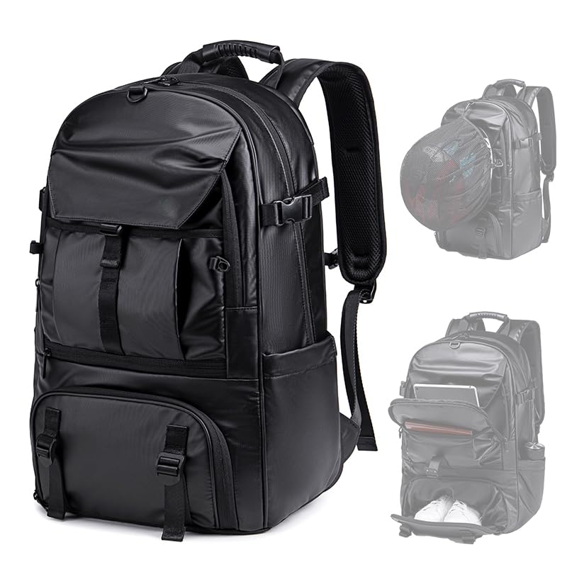 Sports Backpack 50L to 80L Expandable Mutifunction Flight Approved Backpacks 17.3 inch Laptop bags Water Resistant Business Sports BackPack for Women & Men