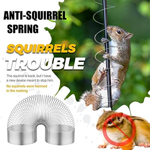 image for uywapvt 2Pcs Squirrel Proof Spring Device, Metal Squirrel Baffle Barri