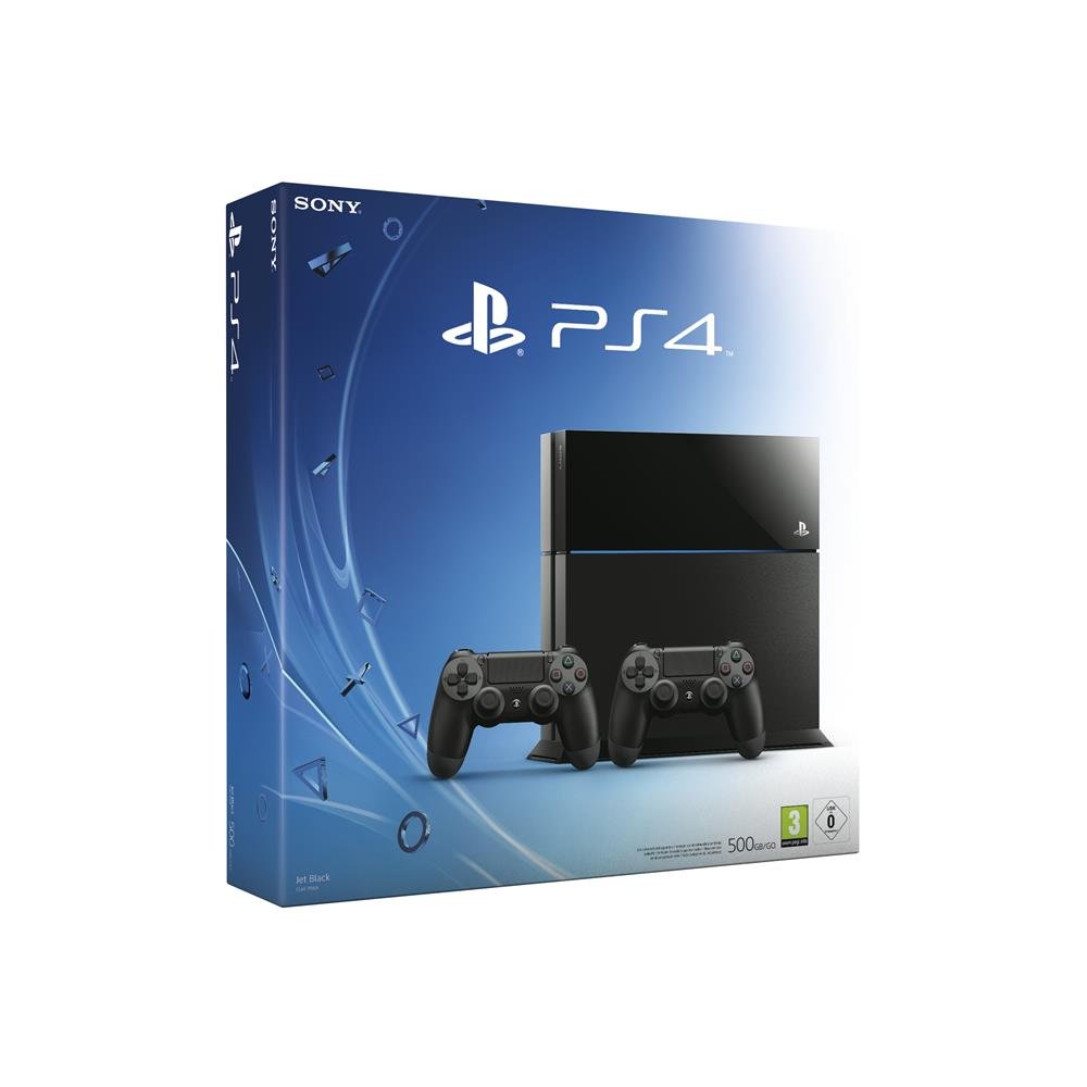 PlayStation 4 - Console (500GB) + 2 DualShock Controller [import