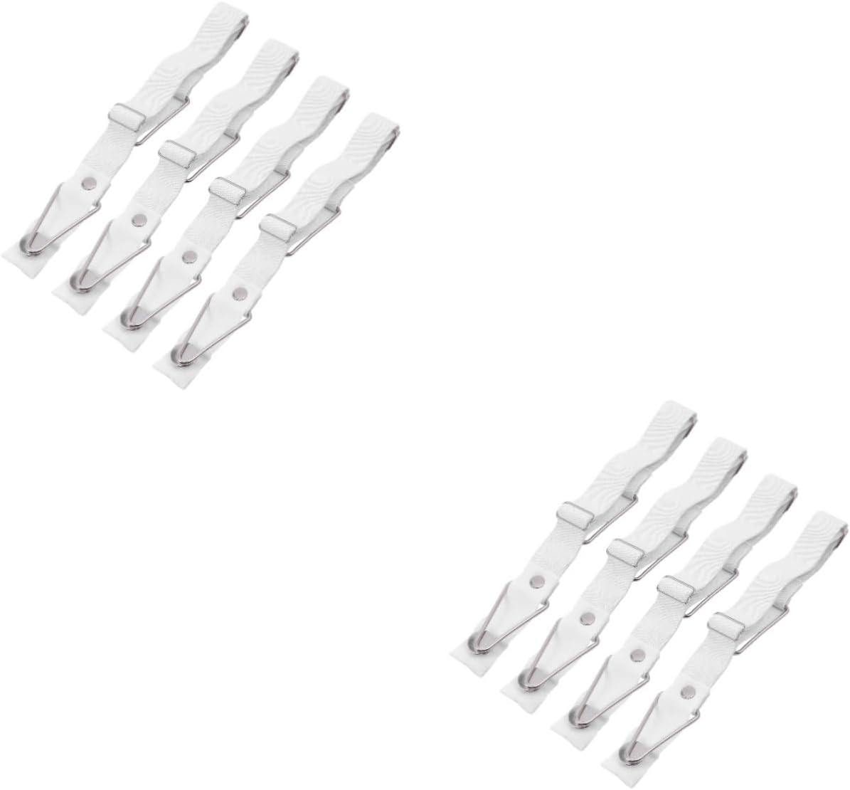 IMIKEYA 8pcs Adjustable Bed Sheet Holders Skid Comforter Clips for Flat Fitted Secure Your Bedding Prevent Wrinkles for Mattresses Sofa