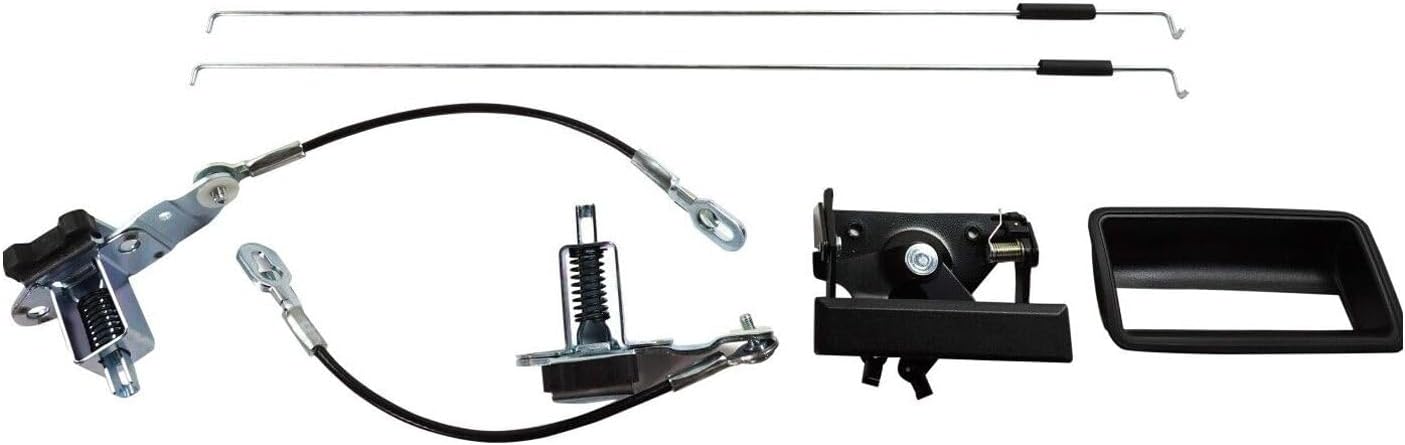 Tail Gate Tailgate Latch Kit Driver & Passenger Side Left Right Steel for C1500 1988-1998 for C2500 1988-1996 for C3500 1993-1994 for K1500/K2500 1993-1994 for K3500 1992-1998,Repair your car