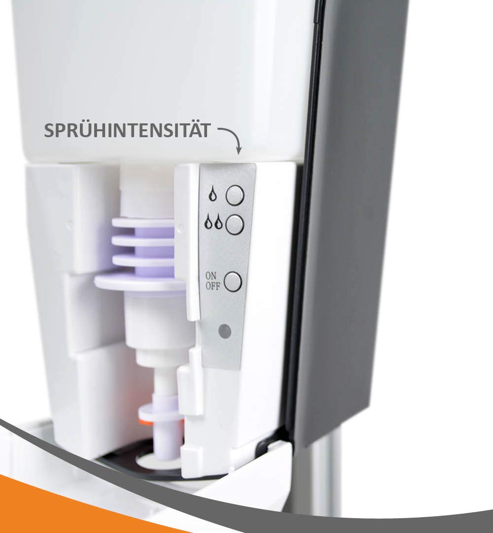 MyMAXXI | Mobiler Hand Desinfektionsmittelspender Station Sensor Shop Spender Set 1x 1L Desinfektionsmittel stehend automatisch | touchless Disinfection | Desinfektionsspender Standfuß