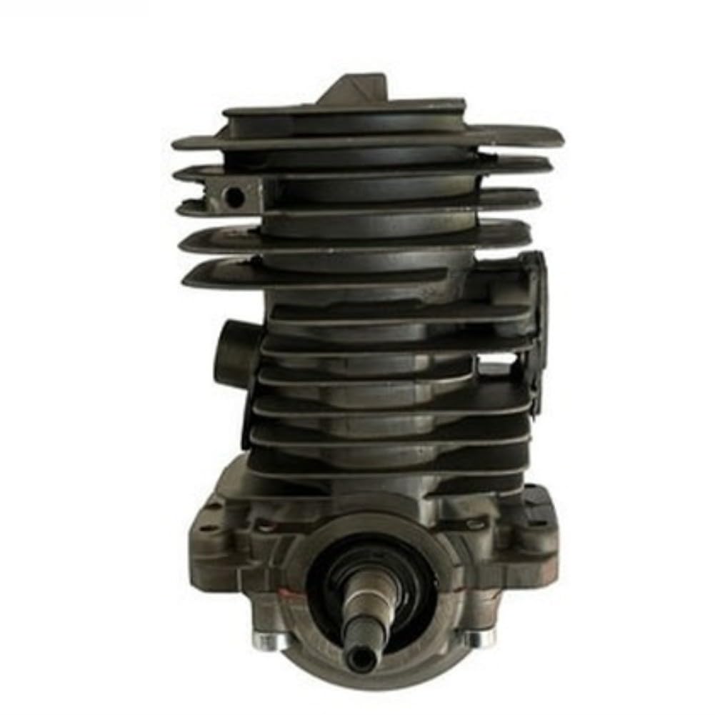 Kit de repuesto para motosierra Brand X 136 137 141 142, kit de pistón cilíndrico de 38 mm 40 mm con conexión de carburador, junta y tubo de aspiración, kit de reparación de motor gris