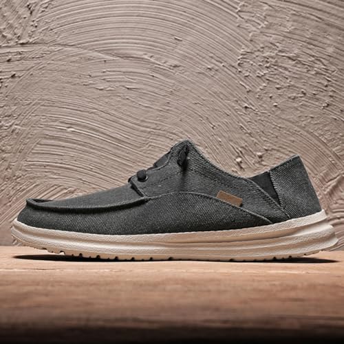 Men's Loafers Slip-On Canvas Sneakers Walking Boat Shoes Fashion Classcial Casual Round Toe Comfortable Vintage Flat Shoes for Driving Outdoor2