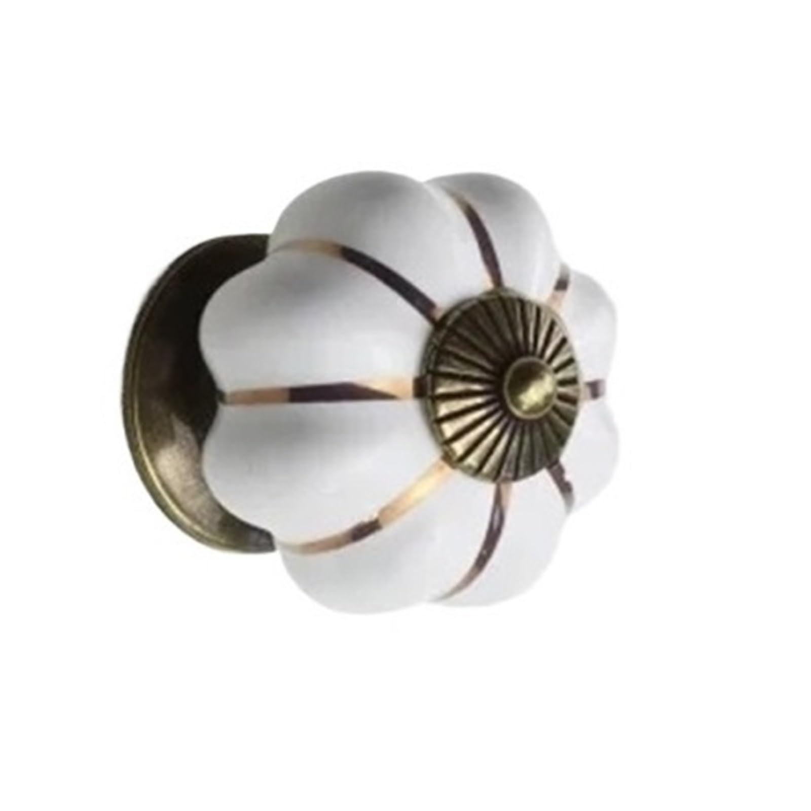 GNYVZXPLQ Ceramic Handle Drawer Knobs, 37mm Ceramic Drawer Knobs Multicolor 6pcs(White)