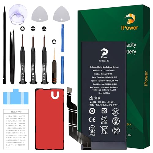 Amazon | iPower for Google Pixel 6a バッテリー交換 元の容量4306mAh