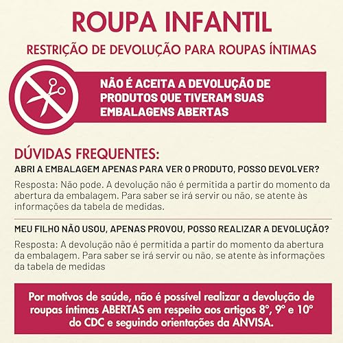 LOBINHA BY LUPO Top Sutiã Infantil Cotton Sem Bojo e Aro Confortável Lupo Infanto Juvenil Meninas, M