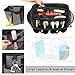 HODRANT Detailing Bag with Polisher Carry Bag, Large Detail Bag Car Care Box for Auto Detailing Supplies, Car Wash Caddy & Trunk Organizer for Buffer Bottle Towel & Cleaning Kit, Gray, Patent Design