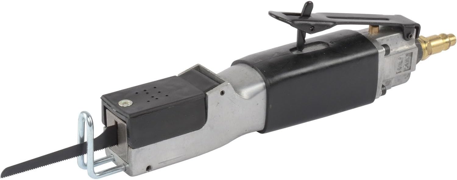 JEGS Air Body Saw | 1/4 � FNPT | Requires 2 cfm @ 90 PSI | Cuts Material Up To 1/16 � Thick | Includes (2) Metal Cutting Blades