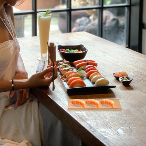 Set 2 platos rectangulares para sushi DECHOUS miniatura 6