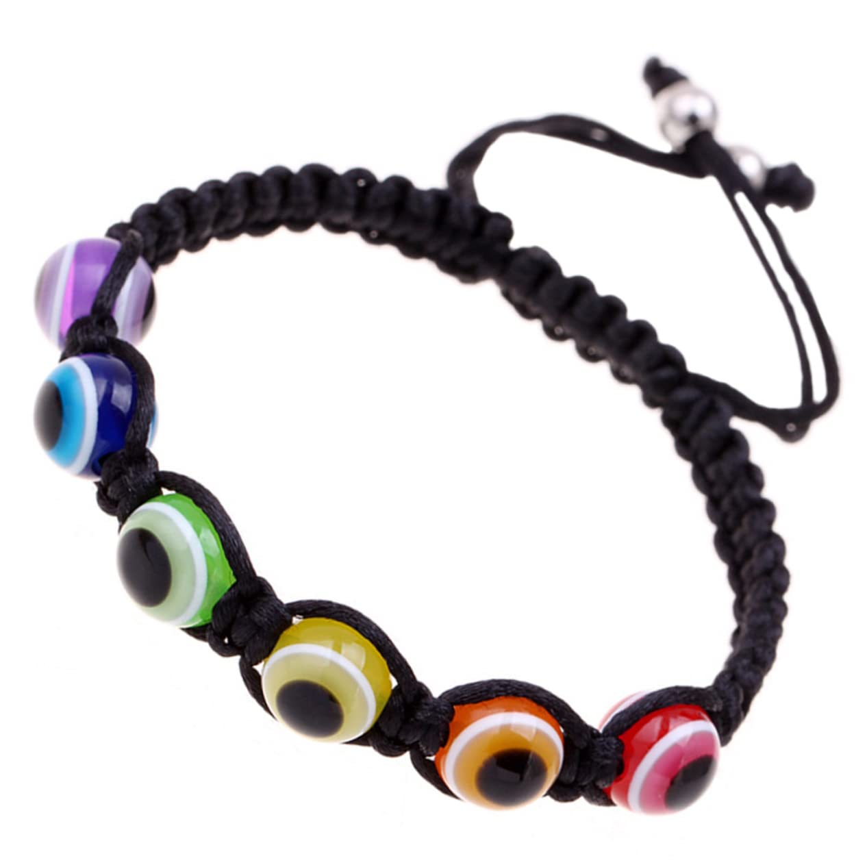 GALPADA 2 Uds Pulseras De Mujer Decoración De Yoga Pulseras Trenzadas Para Hombres De Cuerda De Mal De Ojo Azul Pulsera De Cuentas De Mal De Ojo Pulsera Trenzada Hecha A Mano