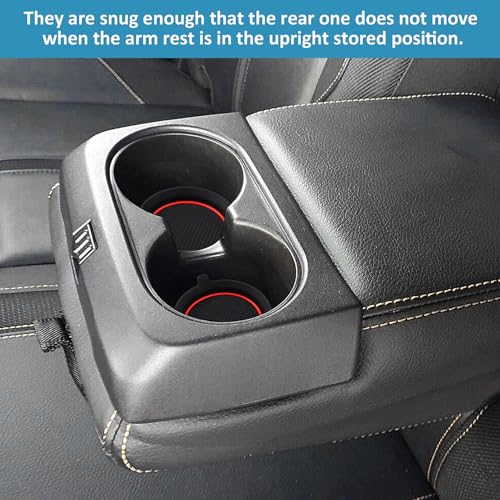 Auovo Insertos 3D Portavasos para Ford Ranger 2019-2023, Silicone, 3 piezas miniatura 4