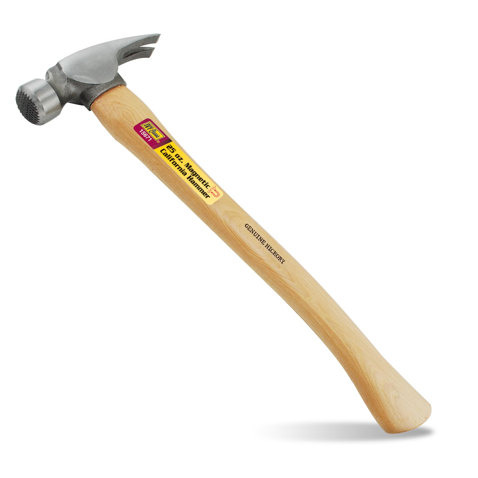 IVY Classic 15671 25 oz. California Hammer with Milled Face, Hickory Handle