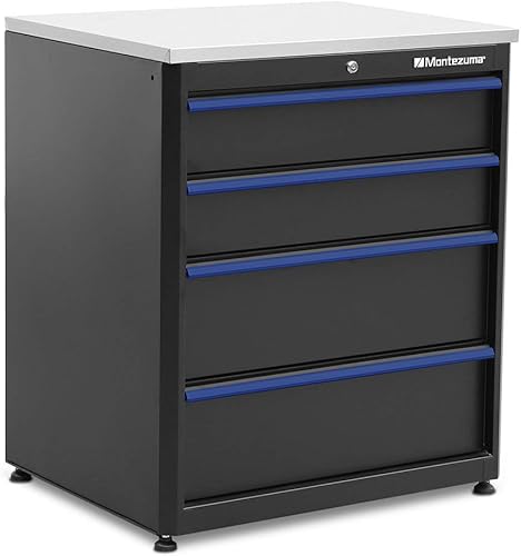 Miniatura 3 de Montezuma Estación de trabajo modular de acero de 2 piezas y juego de organización de herramientas