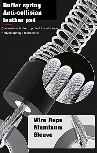 Cable de seguridad autocontraíble industrial anticaídas con doble capa interna 4