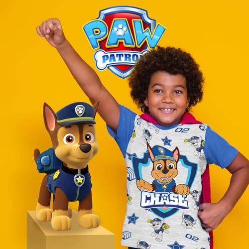 Paw Patrol Graphic T-Shirt (Sets) Marshall Chase Rubble Rocky Skye Everest Zuma Outfit Tee Toddlers Birthday to Kids Clothes4