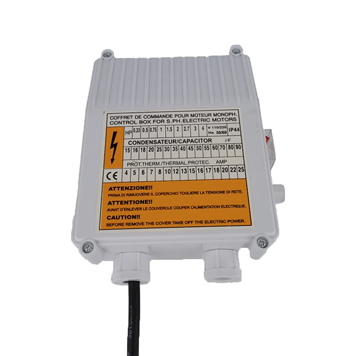 Pompa sommergibile in acciaio inossidabile da 1HP Pompa per pozzi profondi da 2,5"Pompa per pozzi d'acqua 220V Max.Q 2,8m³/h Max.H 82m/269 piedi per l'irrigazione industriale del giardino di casa