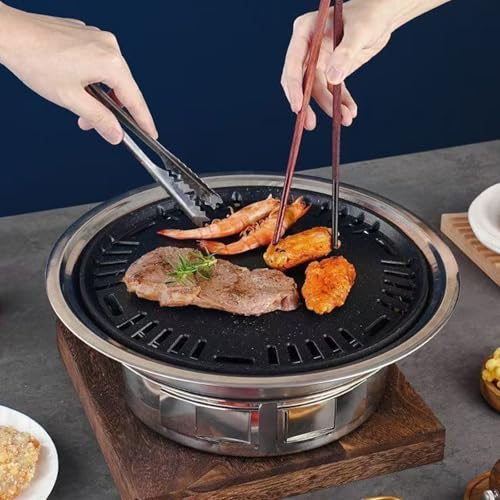 Przenośny grill na węgiel drzewny – wielofunkcyjny grill stołowy do gotowania na świeżym powietrzu, na piknik, kemping i do ogrodu