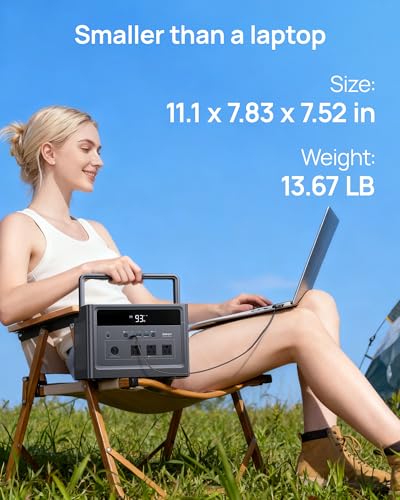 Image of DARAN Portable Power Station 600W (1200W Peak) 576Wh LiFePO4 battery with 100W Solar Panel, Fast Recharge AC /Car /Solar, 3 AC Outlets, USB-C PD for Camping, RV, CPAP, Emergency Backup