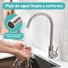 JUPPLIES Grifo Cocina Extraíble – Acero Inoxidable, Giratorio 360°, 3 Modos de Agua, Grifo Fregadero Cocina con Rociador Extraíble, Fácil Instalación, Grifos Cocina Fregadero Modernos (Giratorio) #4