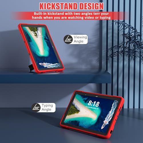 Coque antichoc Lenovo Tab M10 5G avec angles renforcés rouge