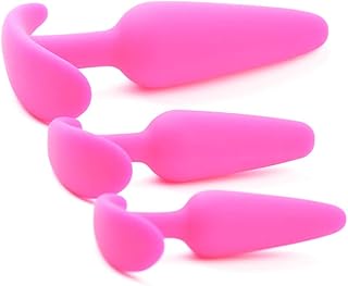 BeHorny Ensemble de trois plugs anaux en silicone de qualité supérieure, rose